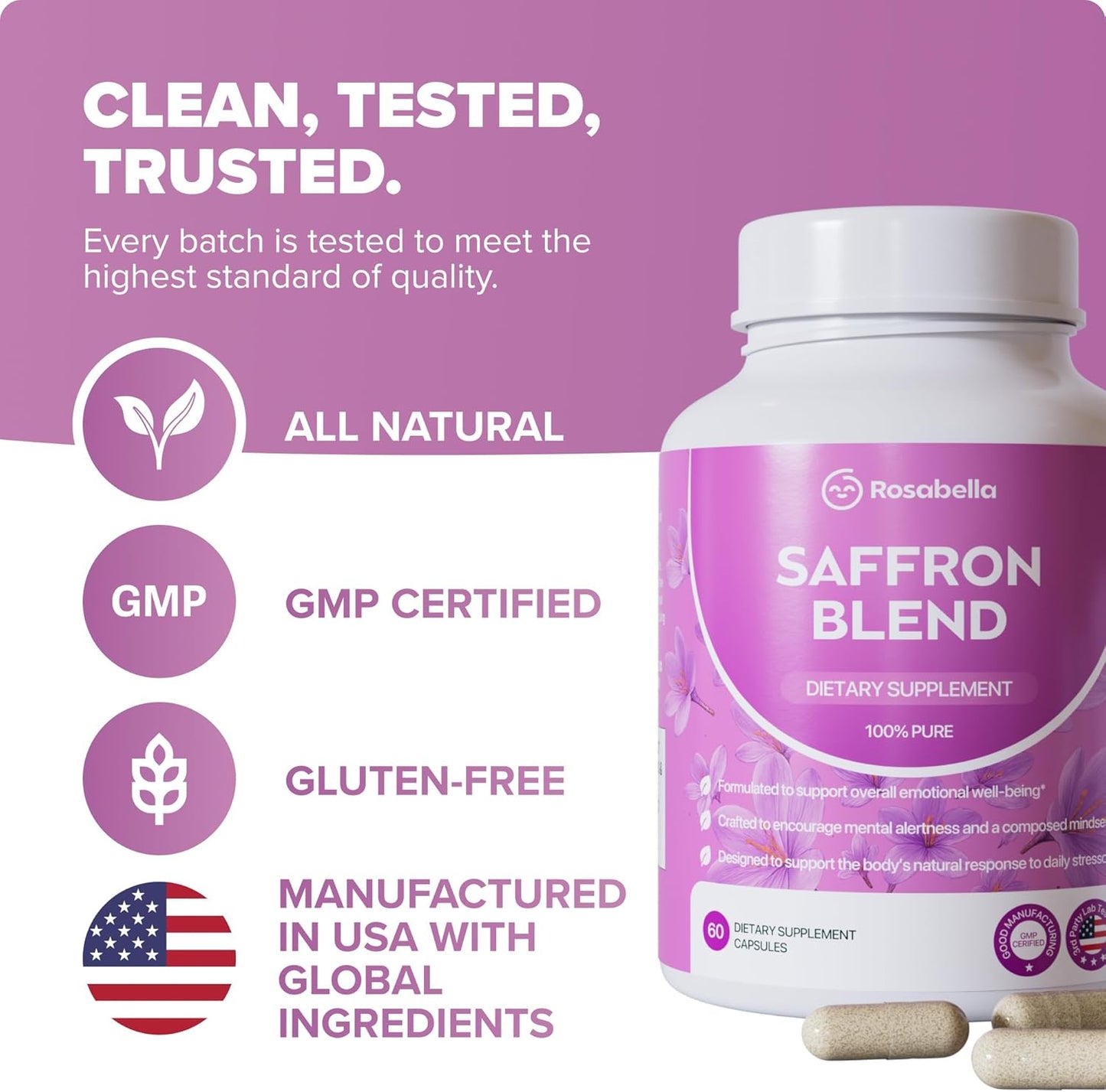 Rosabella Saffron Blend Supplement