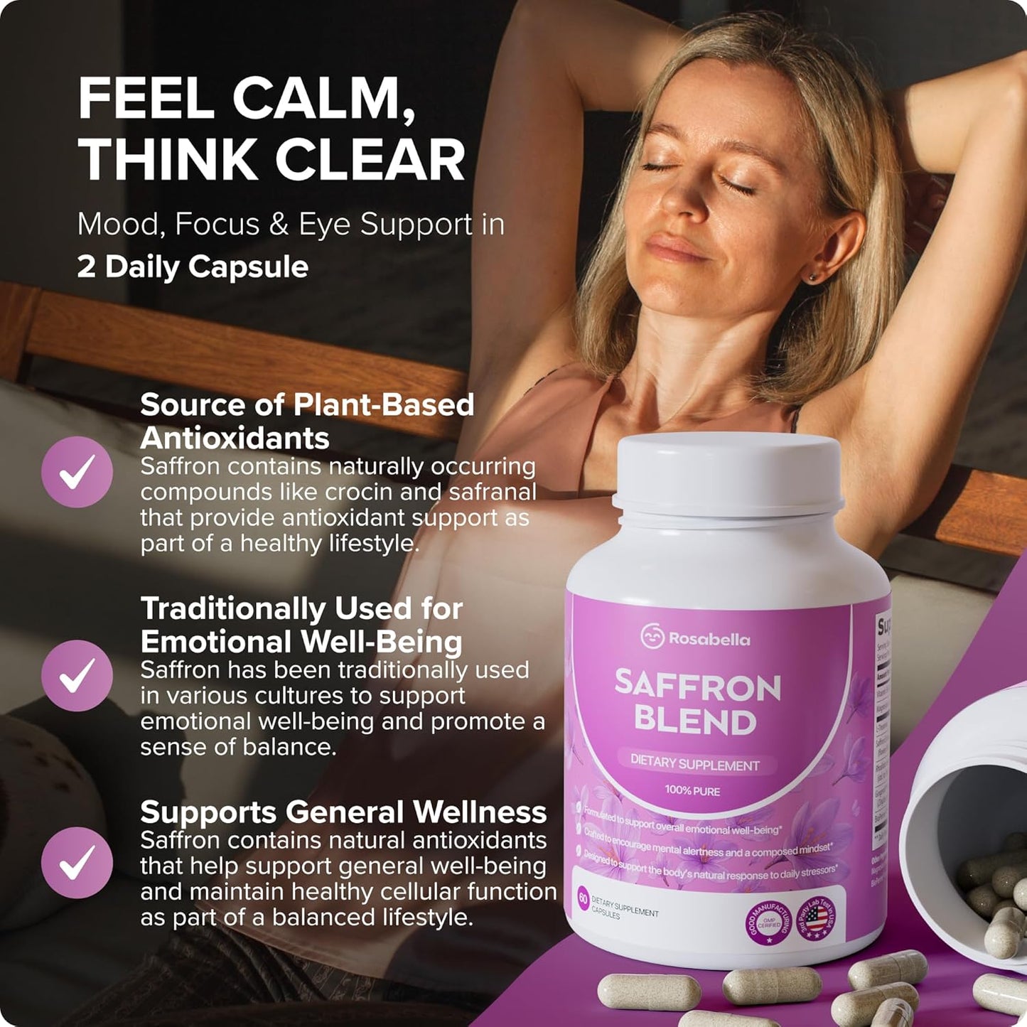 Rosabella Saffron Blend Supplement